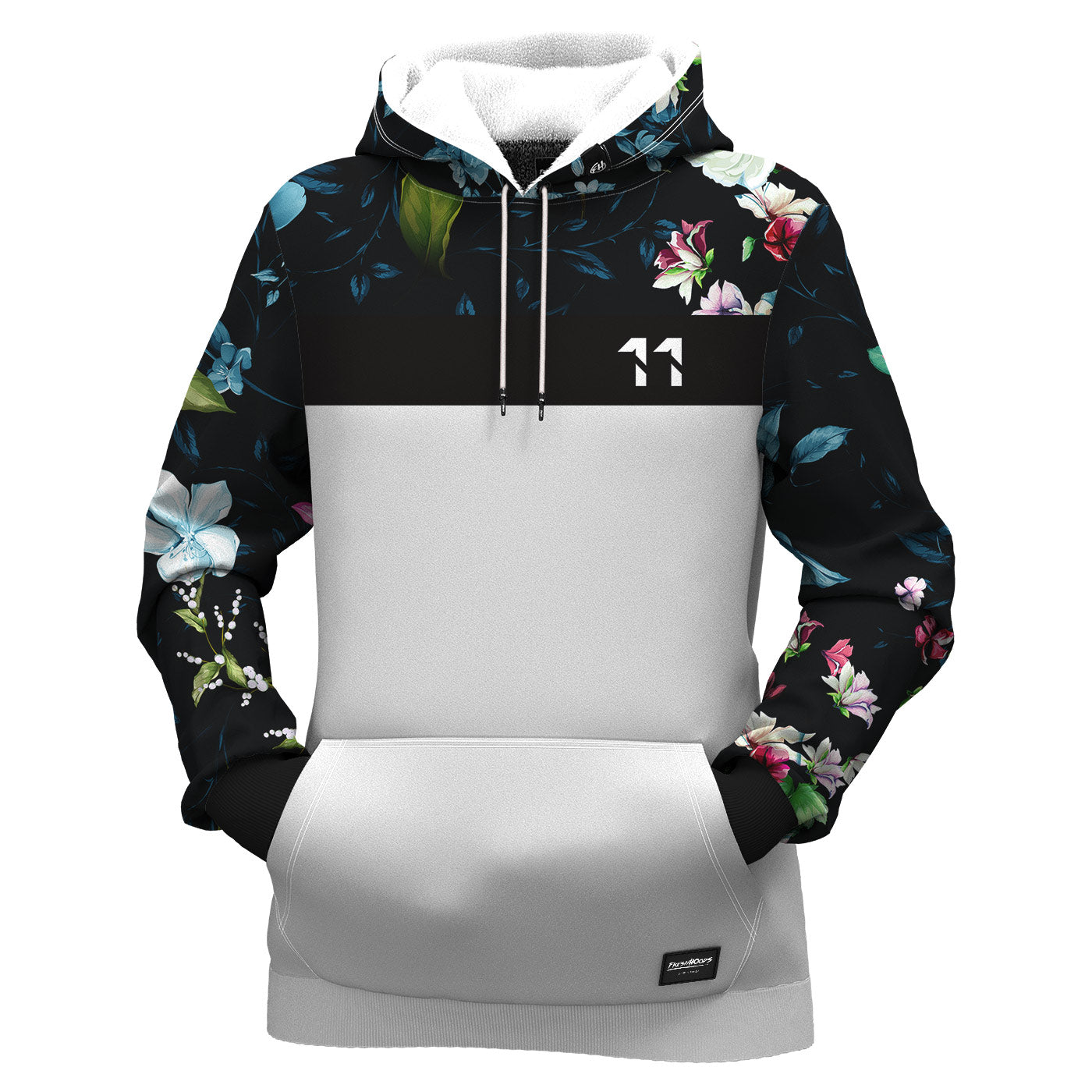Dark Floral Women Hoodie