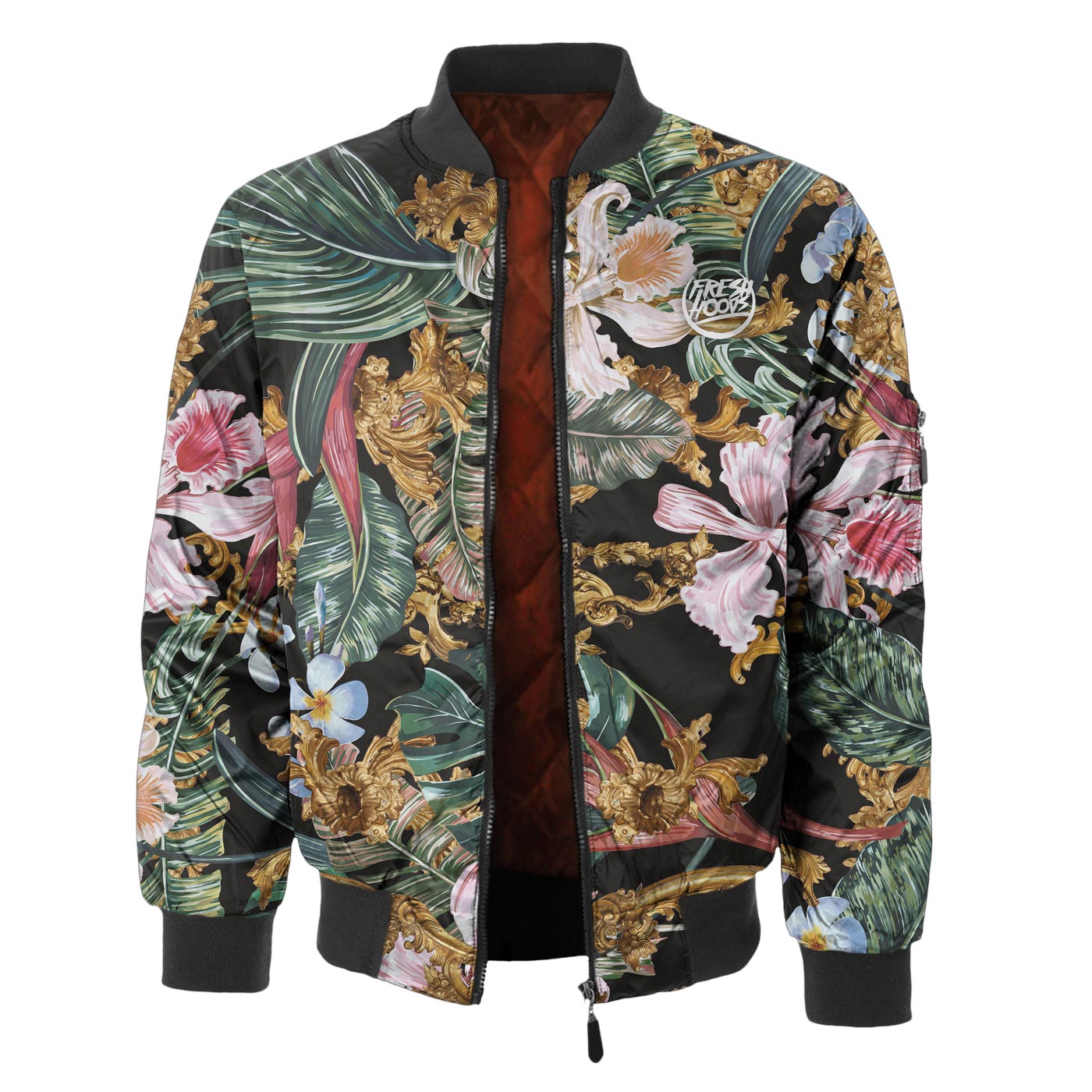 Tropical Baroque Bomber Jacket