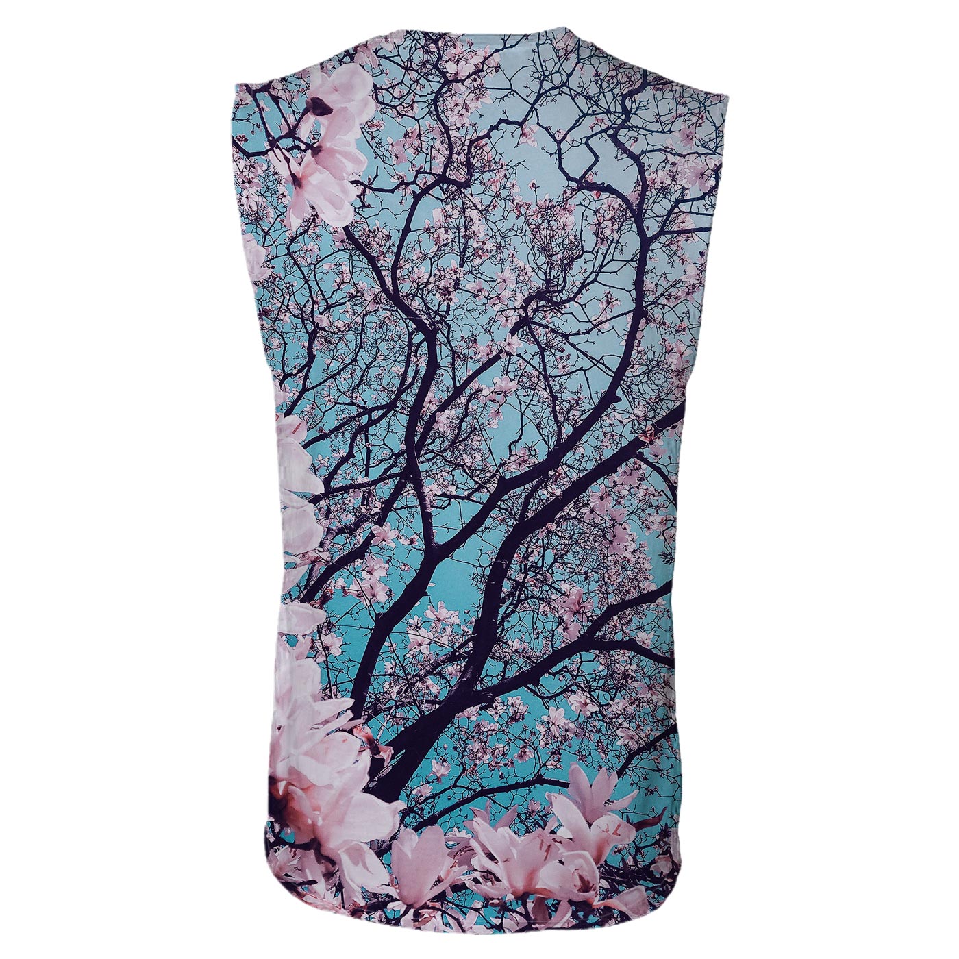 Cherry Blossom Sleeveless T-Shirt