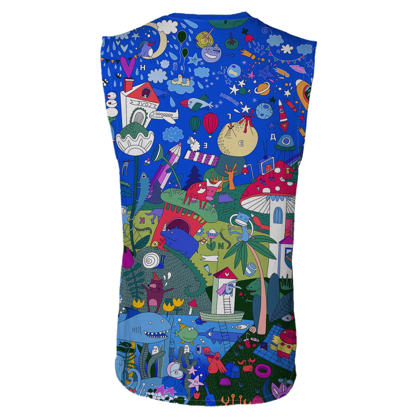 Crazy Town Sleeveless T-Shirt