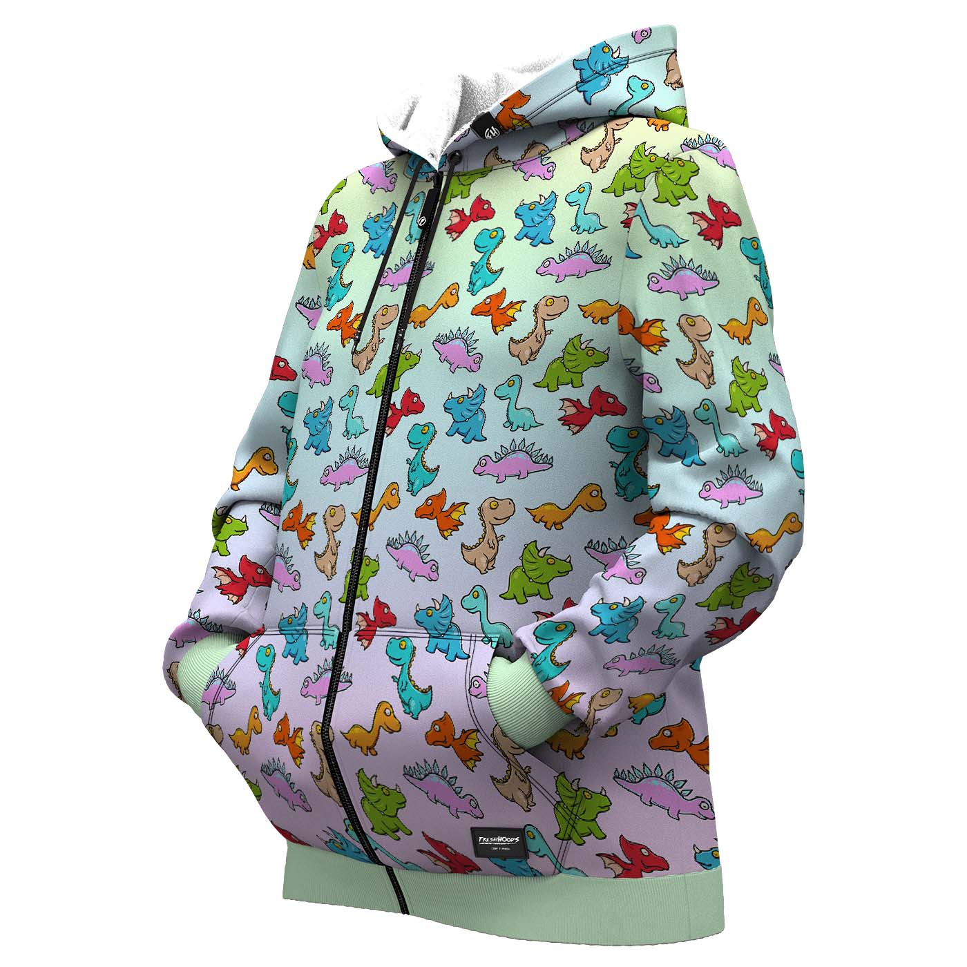 Toy Dino Women Zip Up Hoodie
