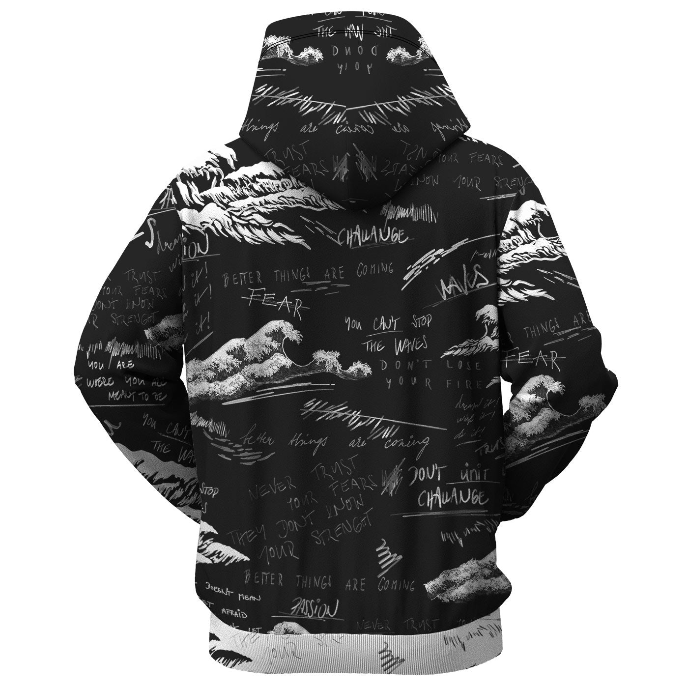 Sketch Waves Hoodie