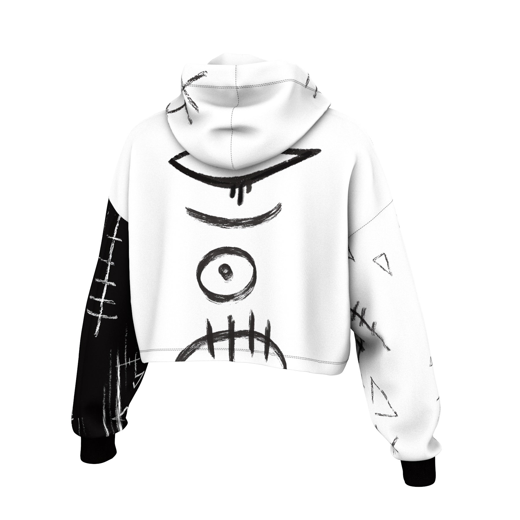 One Eye Cropped Hoodie