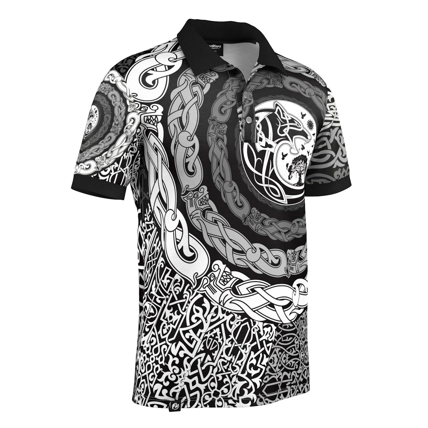 Tribal Panther Polo Shirt