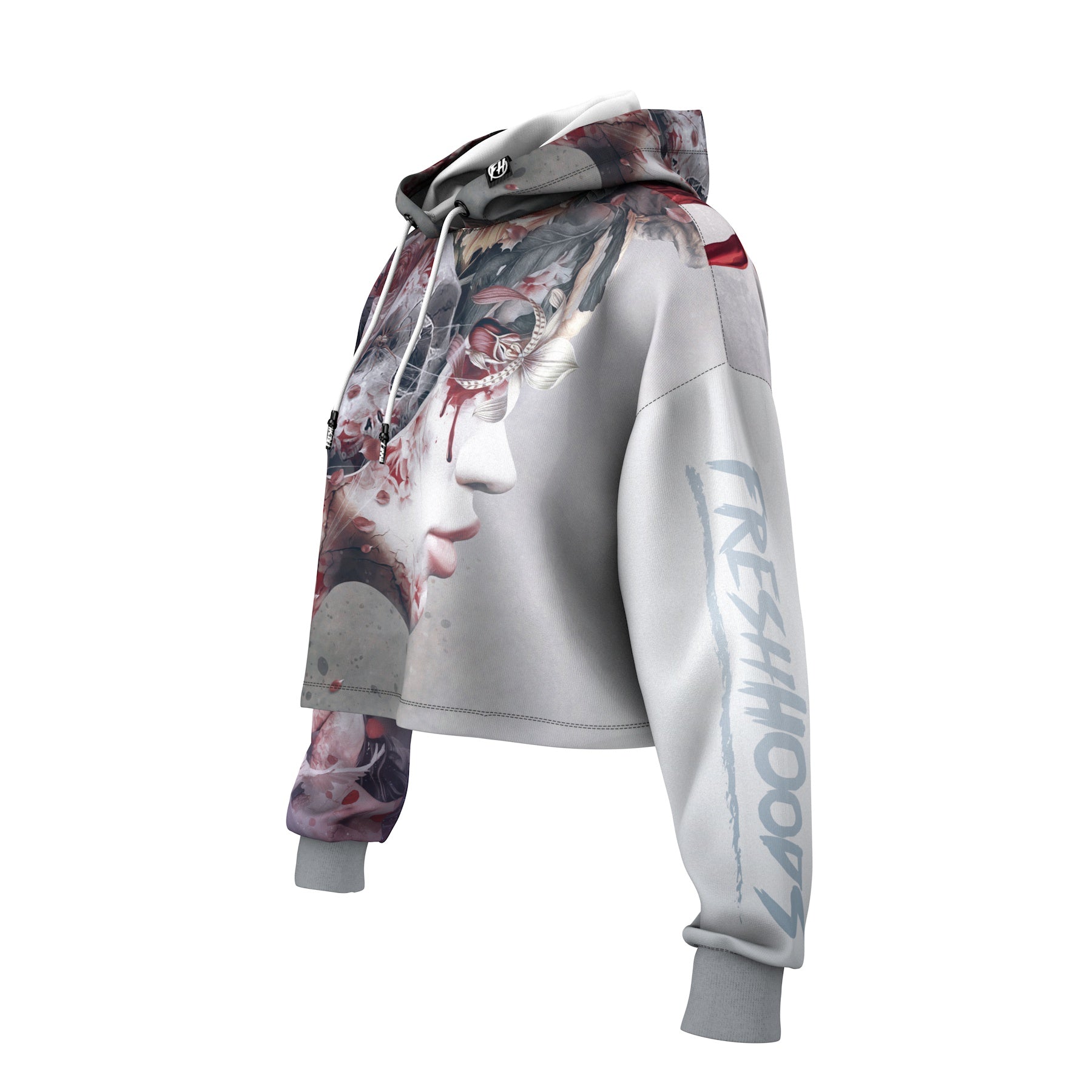 Dangerous Red Cropped Hoodie