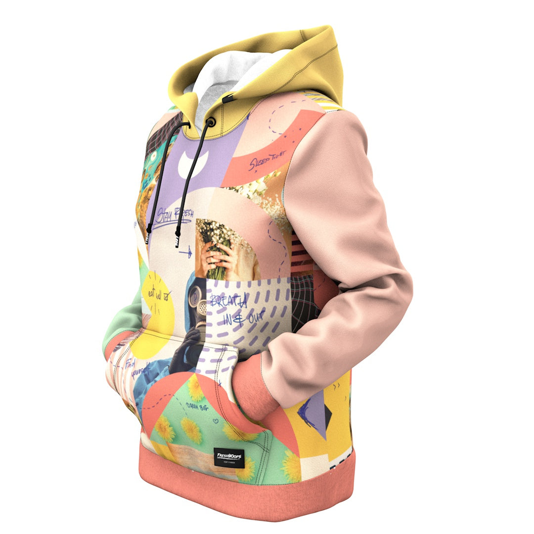 Glitch Collage Women Hoodie