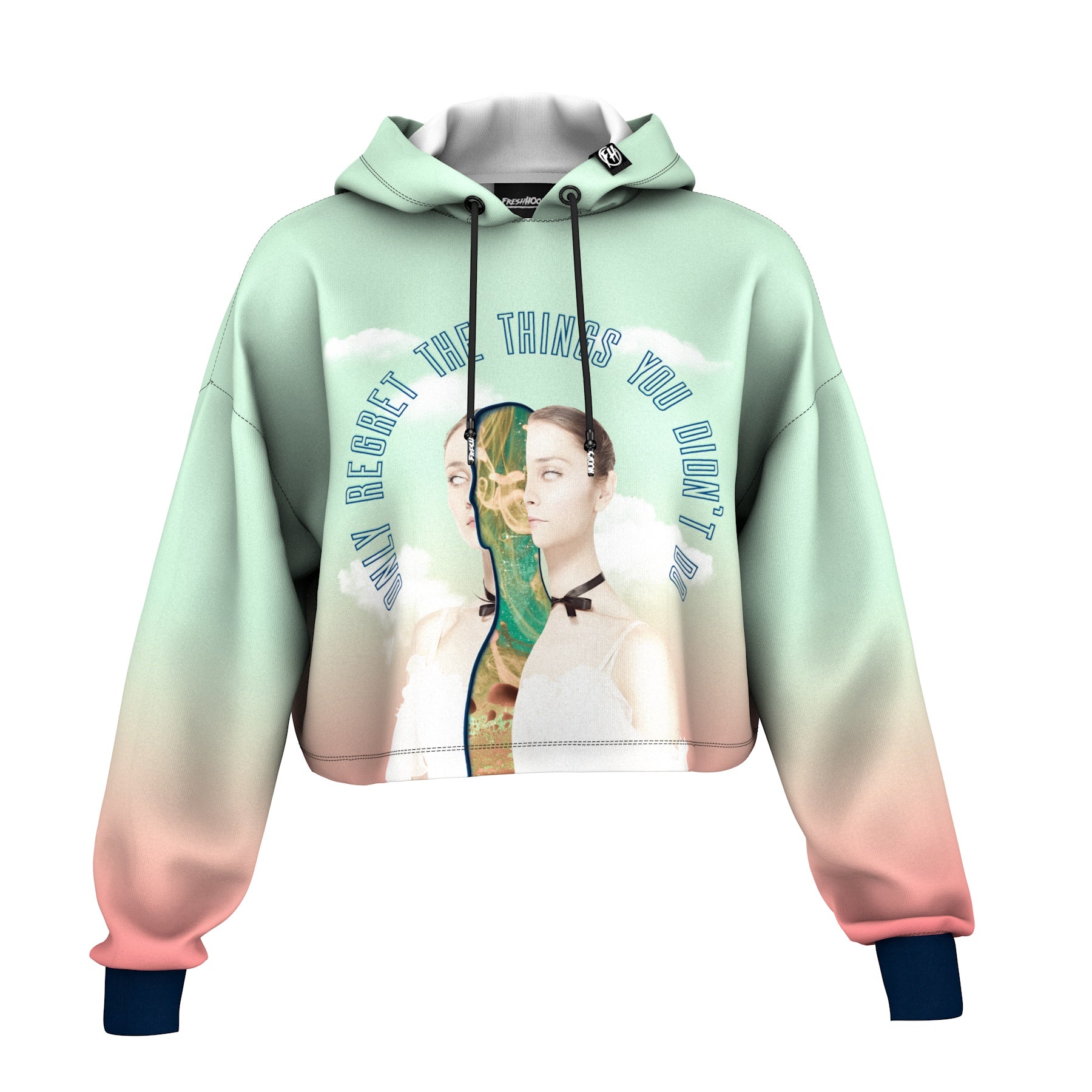 Regrets Cropped Hoodie