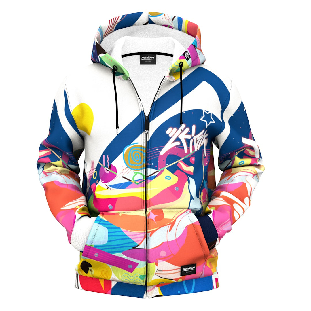 Hidden Star Zip Up Hoodie