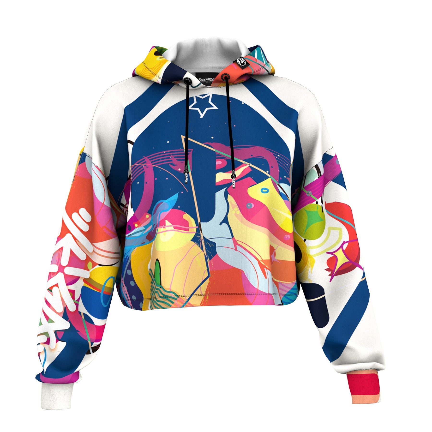 Hidden Star Cropped Hoodie