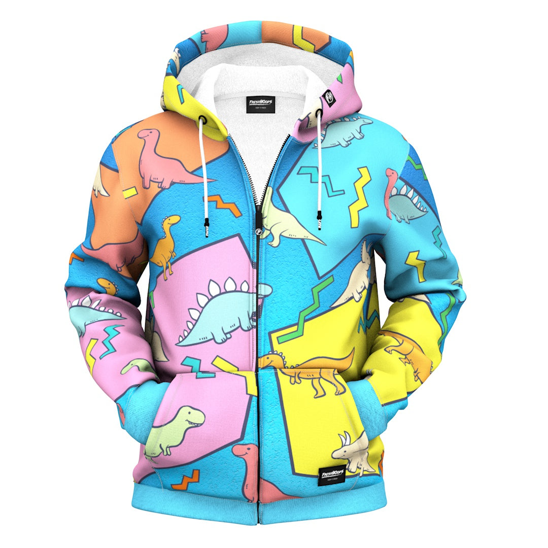 Dino Zip Up Hoodie