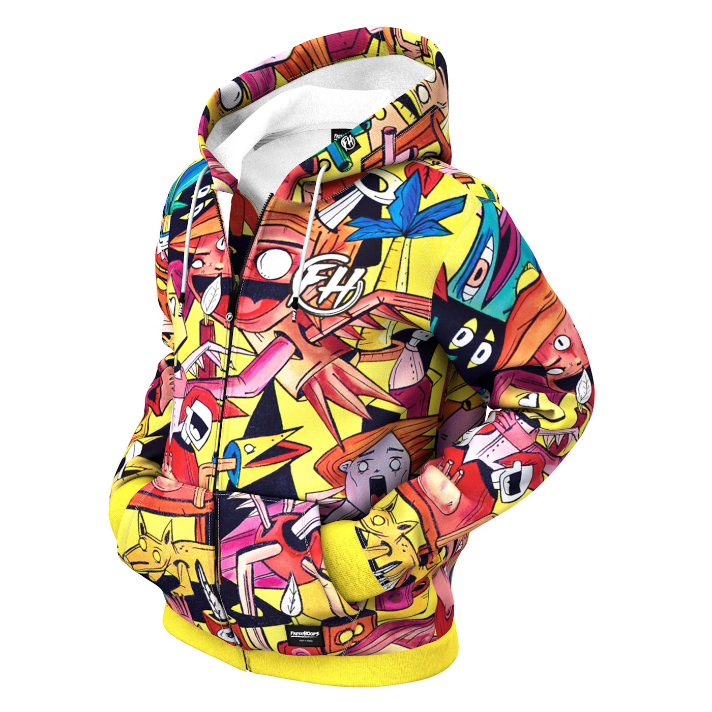 Social Order Zip Up Hoodie