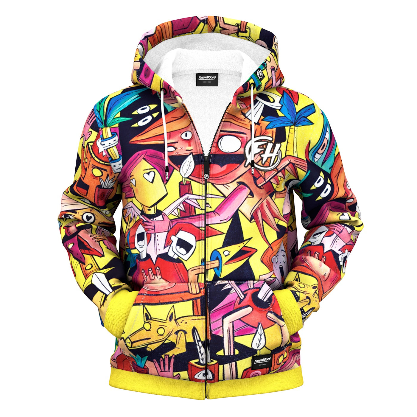 Social Order Zip Up Hoodie