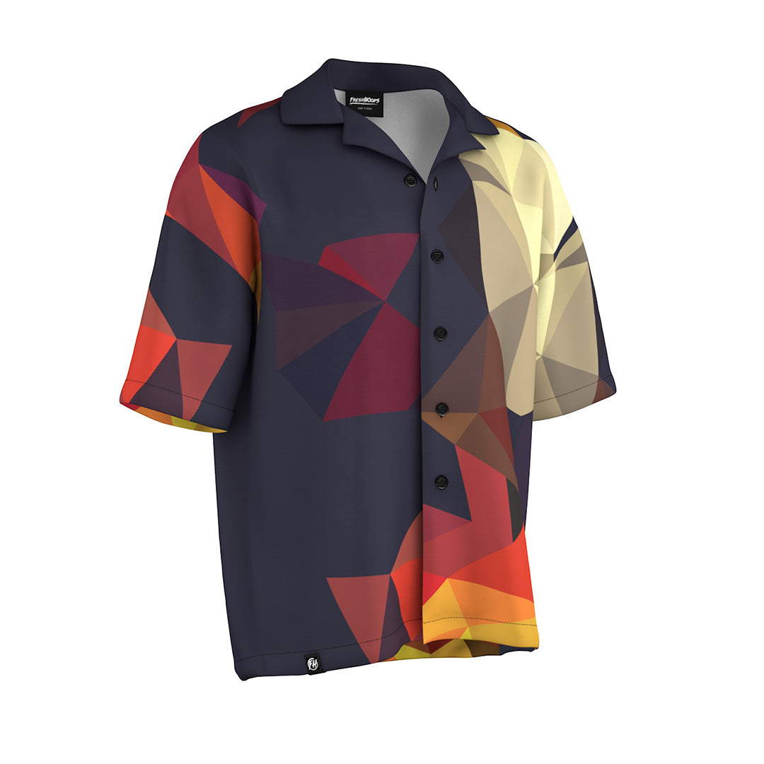 Cubes Oversized Button Shirt