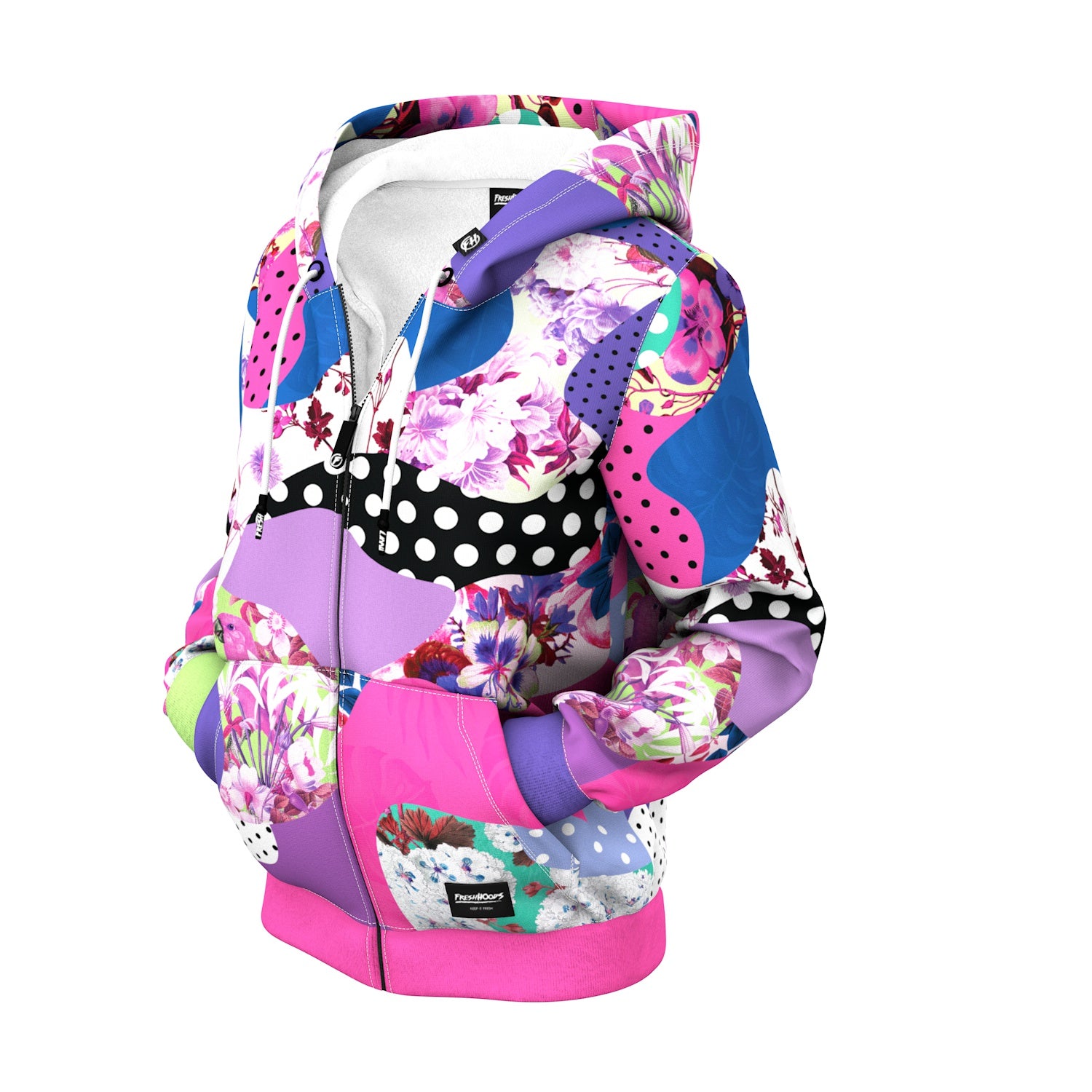 Spring Time Women Zip Up Hoodie
