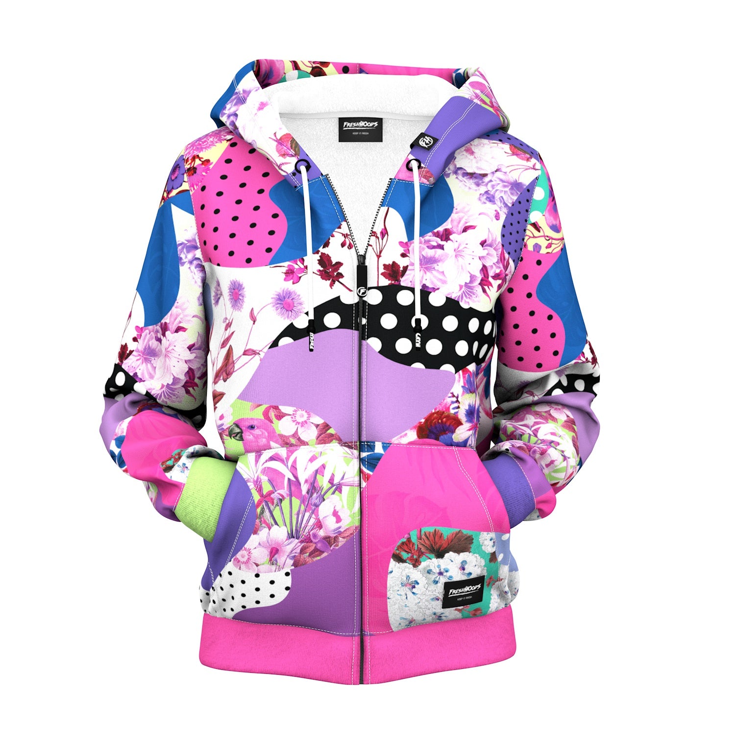 Spring Time Women Zip Up Hoodie