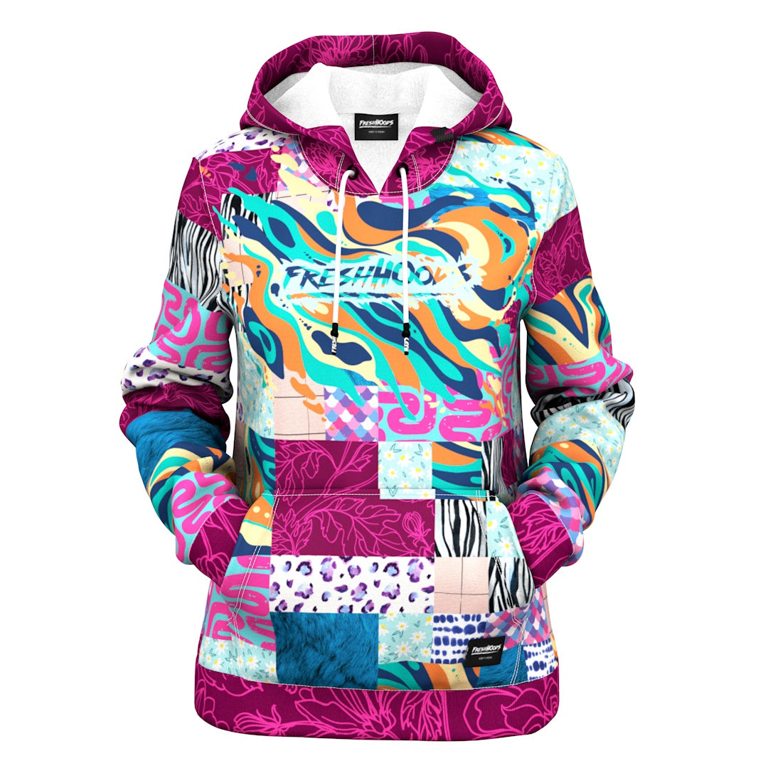 Off Magenta Women Hoodie