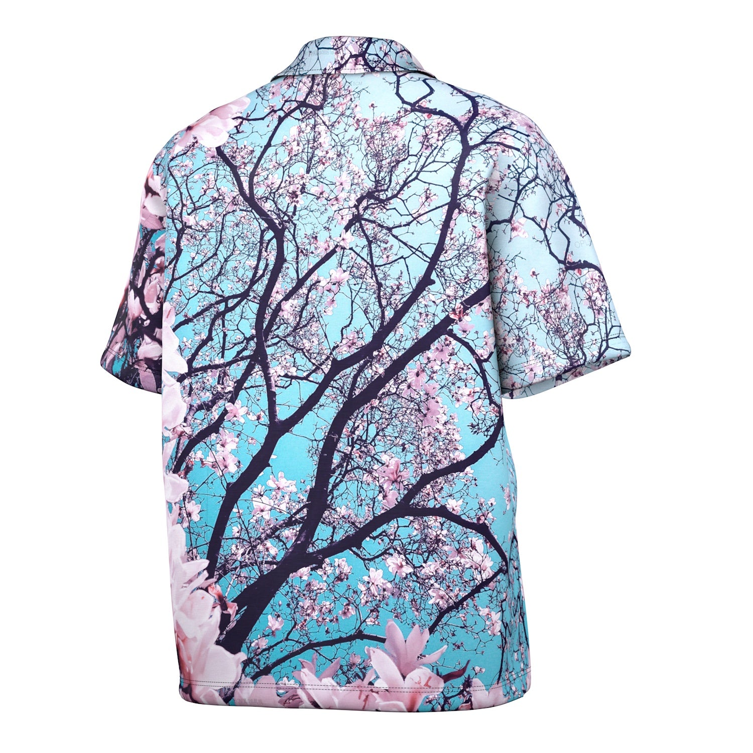 Cherry Blossom Oversized Polo Shirt