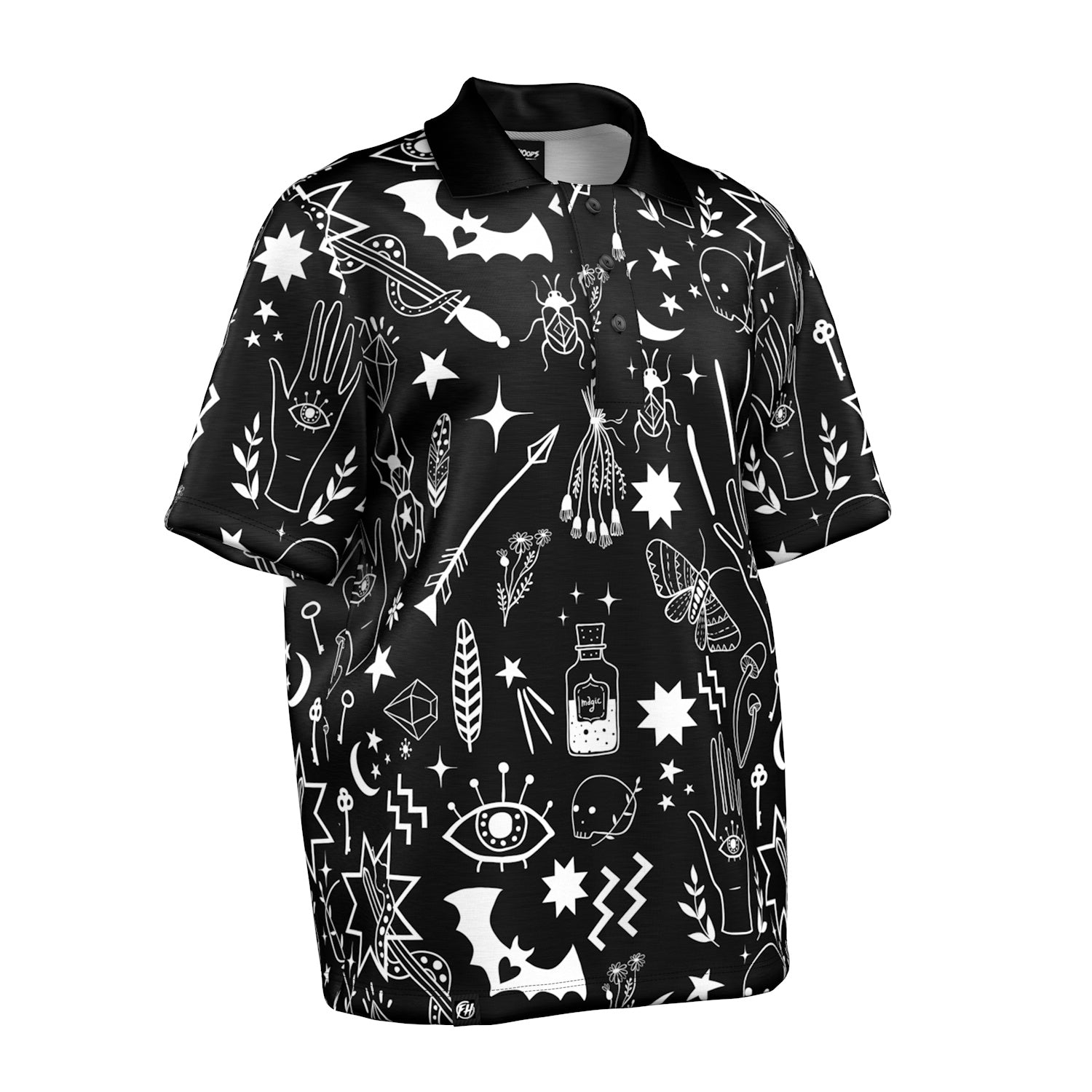 Enchanted Items Oversized Polo Shirt