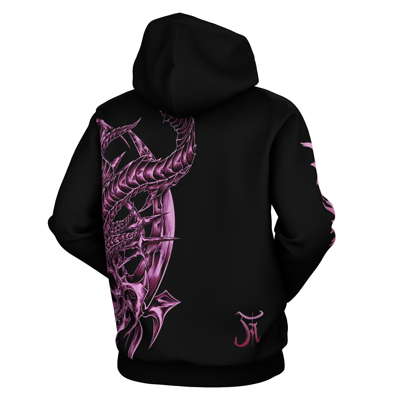 Horned Demon Skull Hoodie