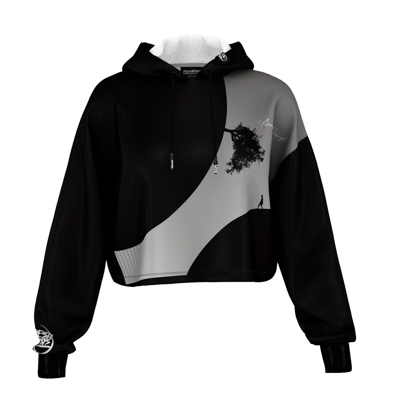 The Other Side Cropped Hoodie