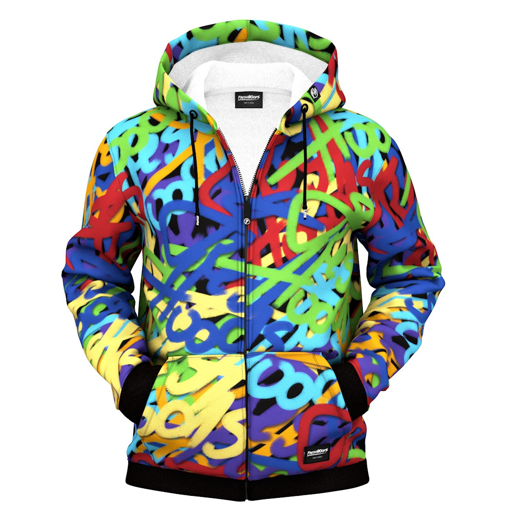 Overlays Zip Up Hoodie
