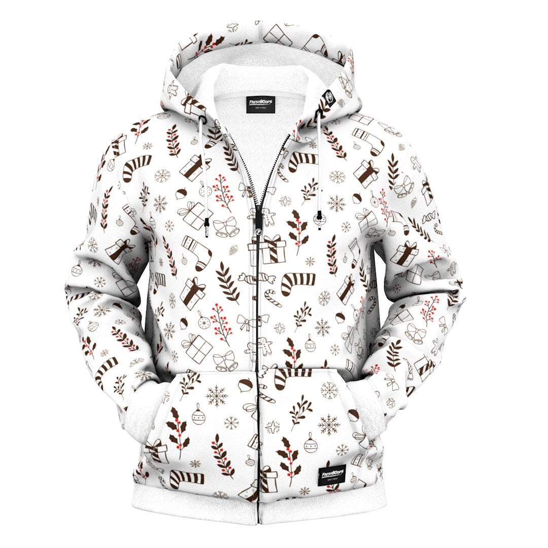 Christmas Spirit Zip Up Hoodie