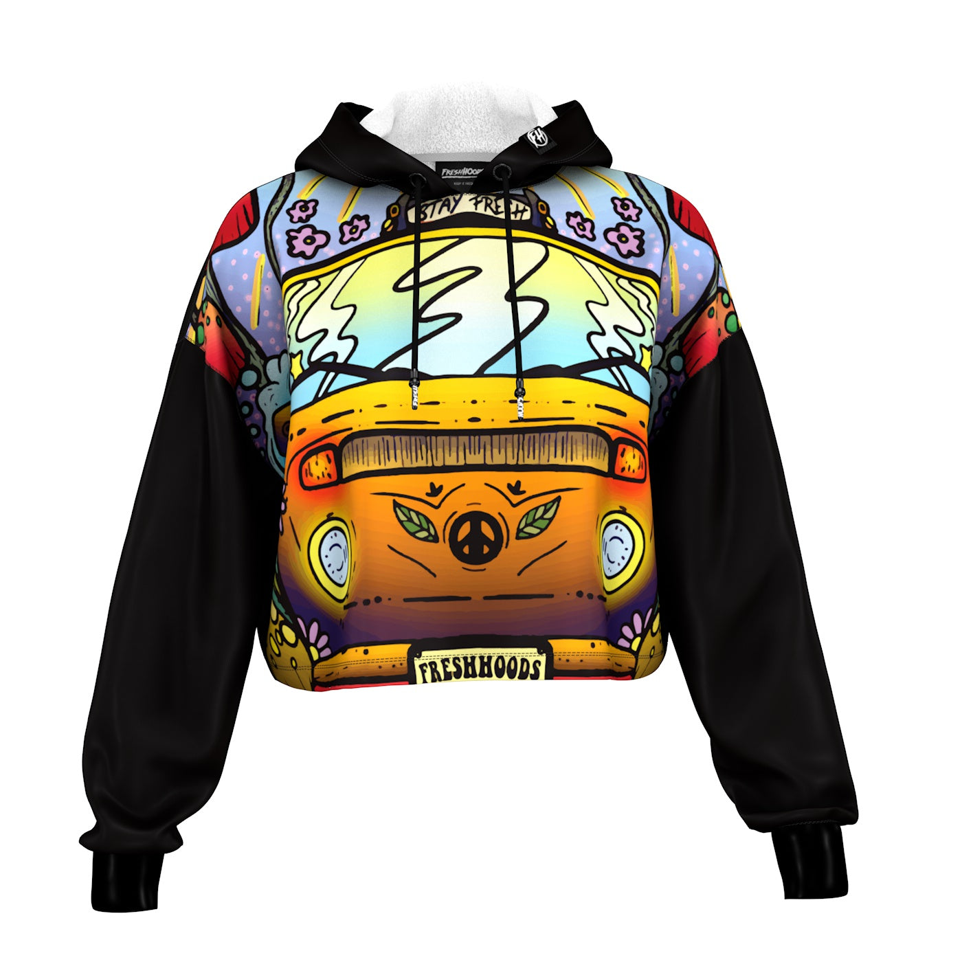 Fresh Trip Cropped Hoodie