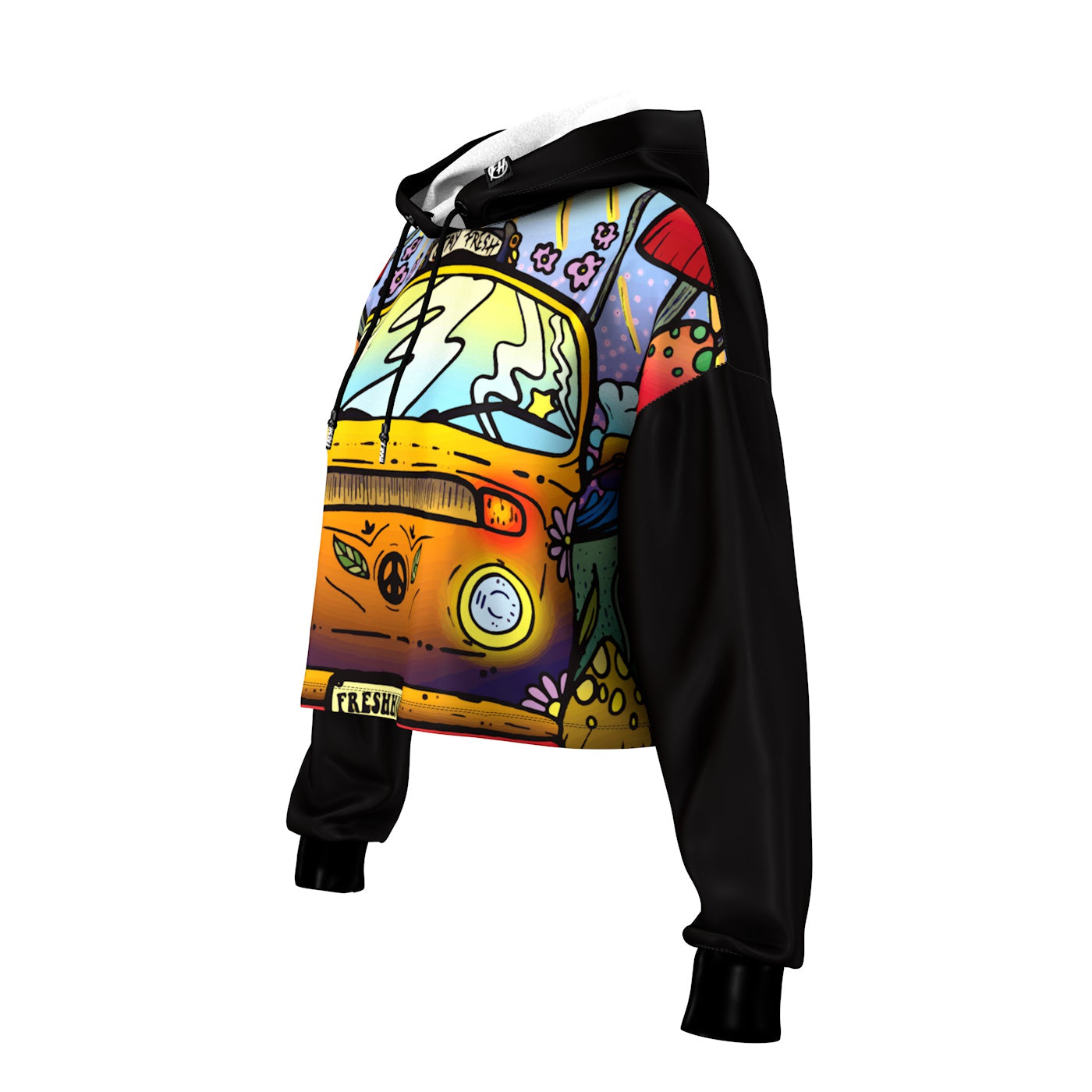 Fresh Trip Cropped Hoodie