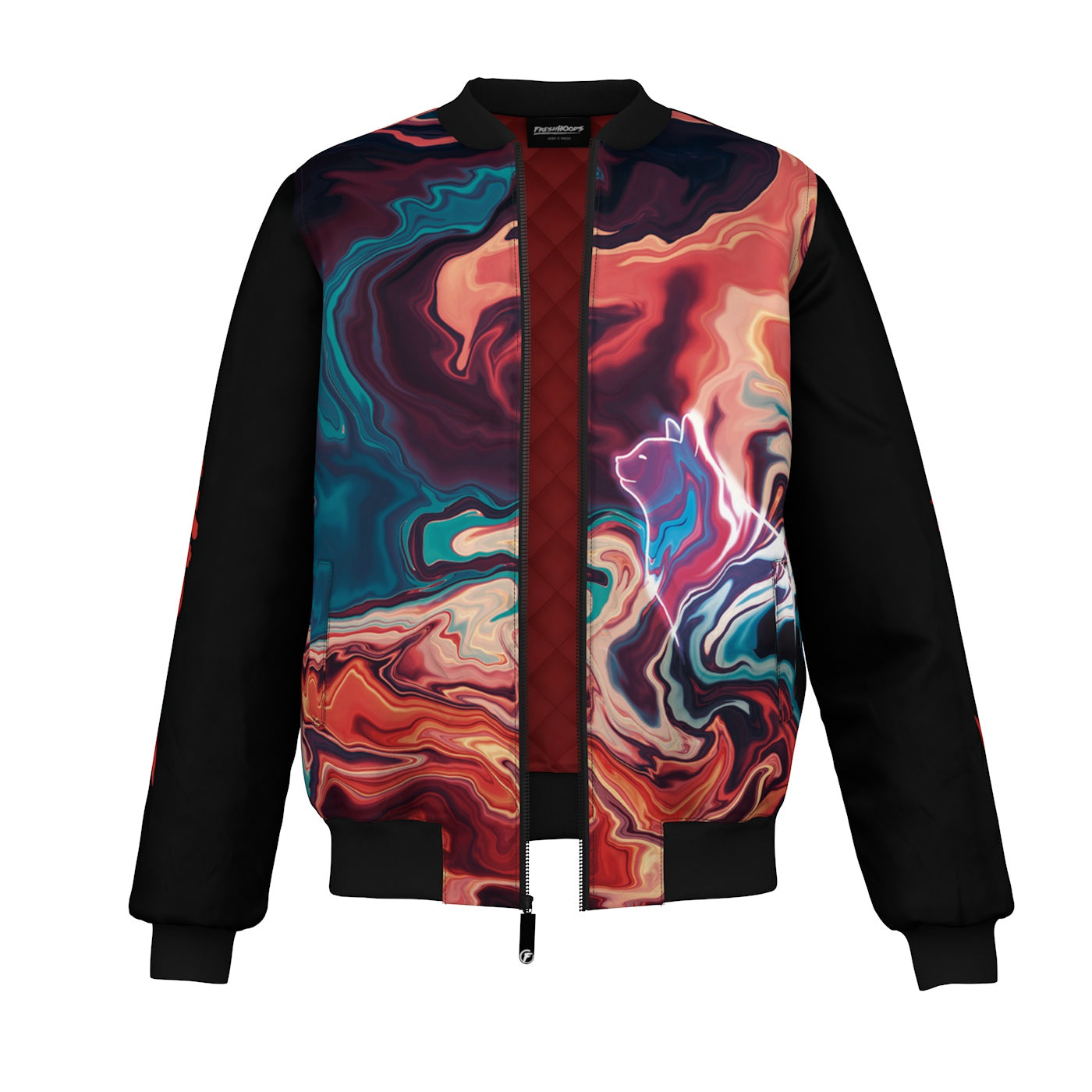 Nebula Cat Bomber Jacket