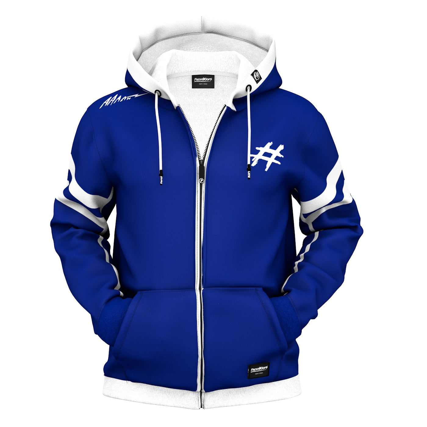 Hashtag Zip Up Hoodie
