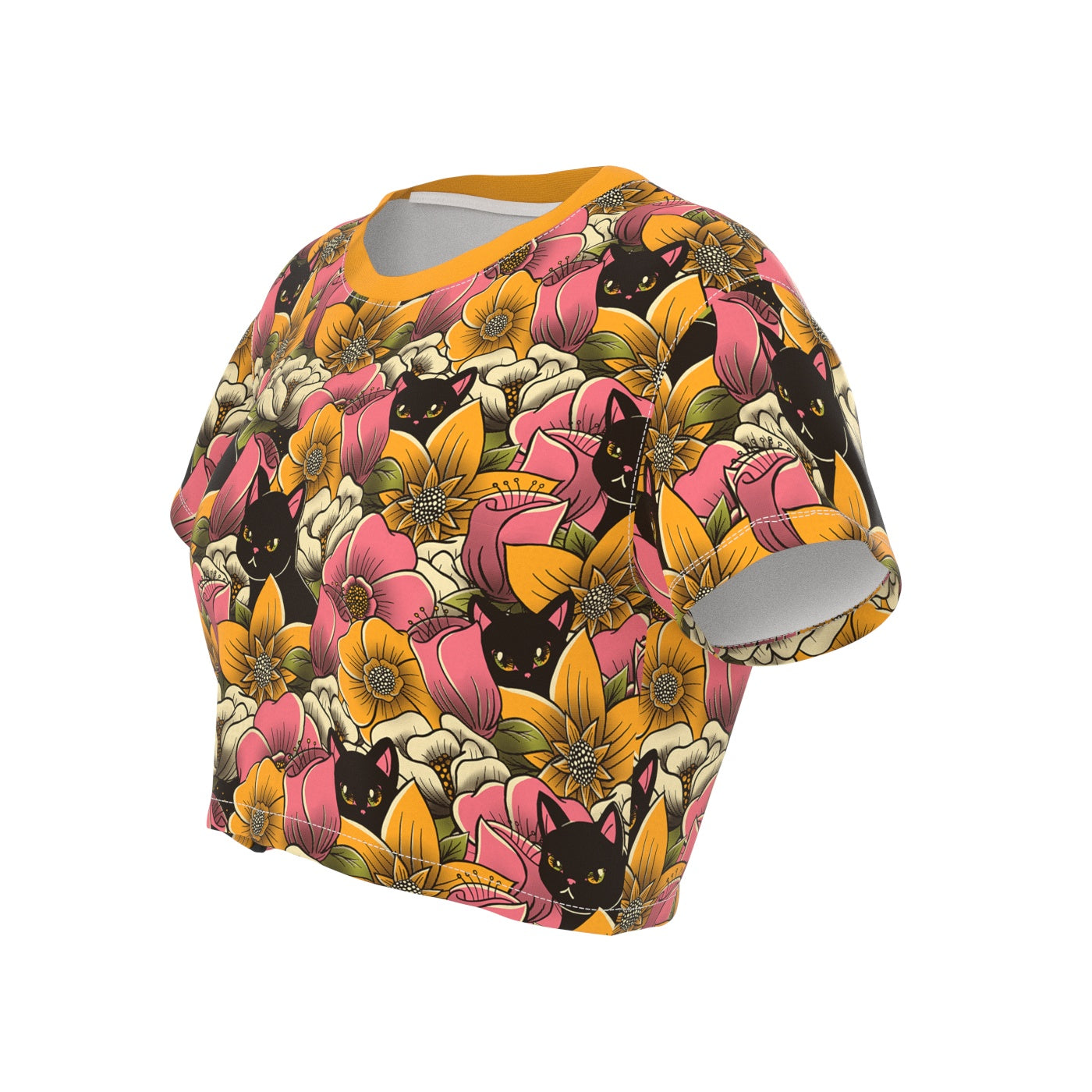 Cat's In A Field Crop Top