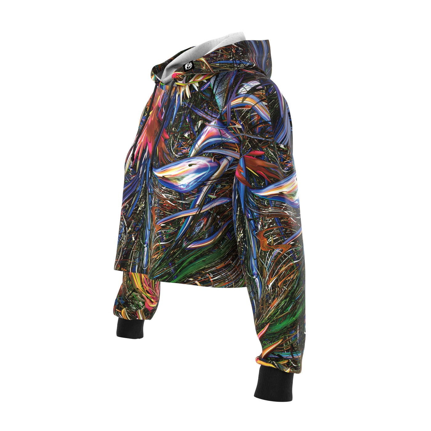 Coral Gardens Cropped Hoodie