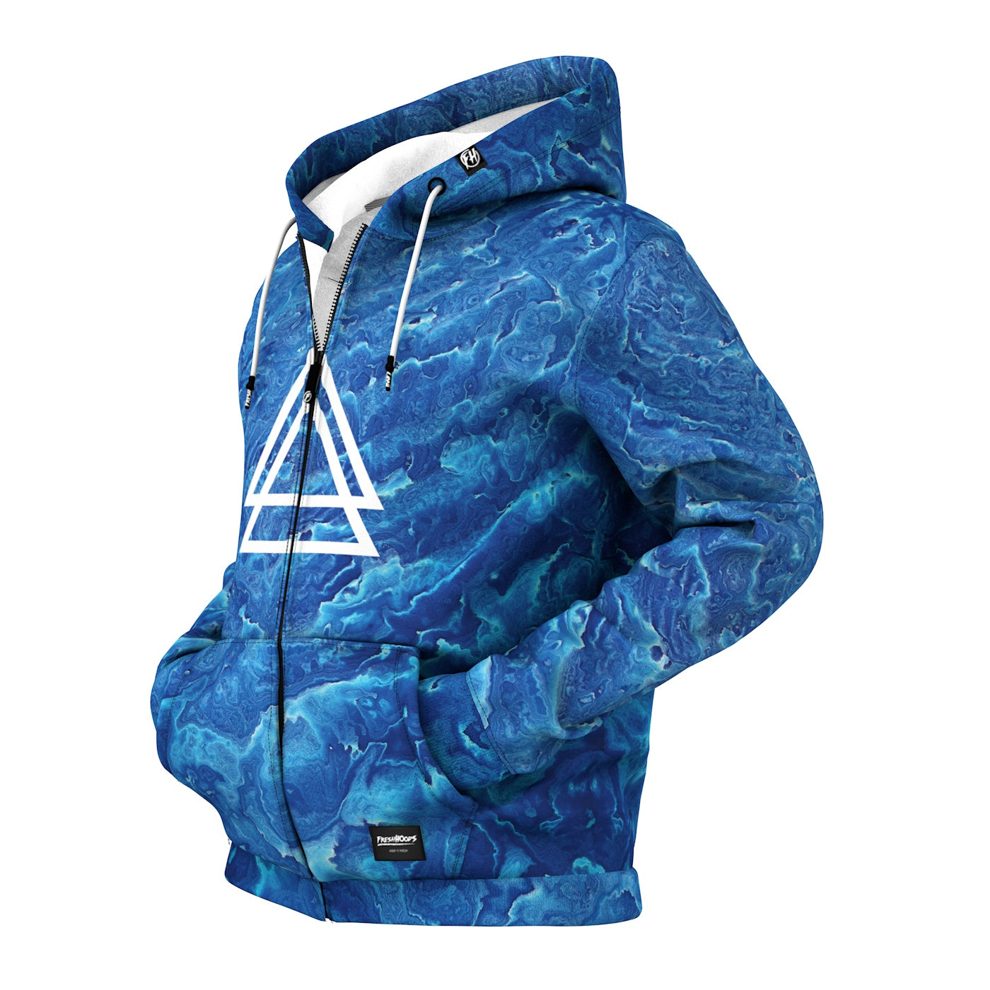 Ocean Zip Up Hoodie
