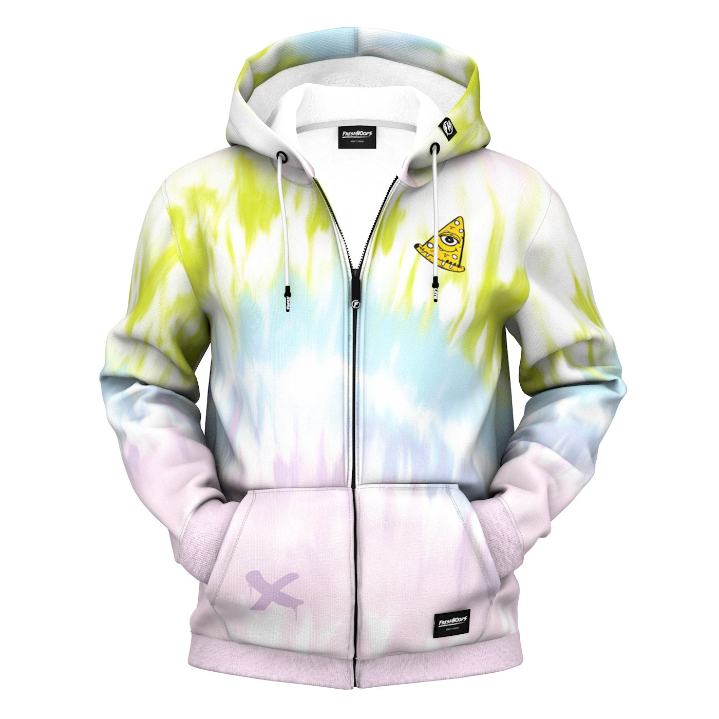 ColorStrip Zip Up Hoodie