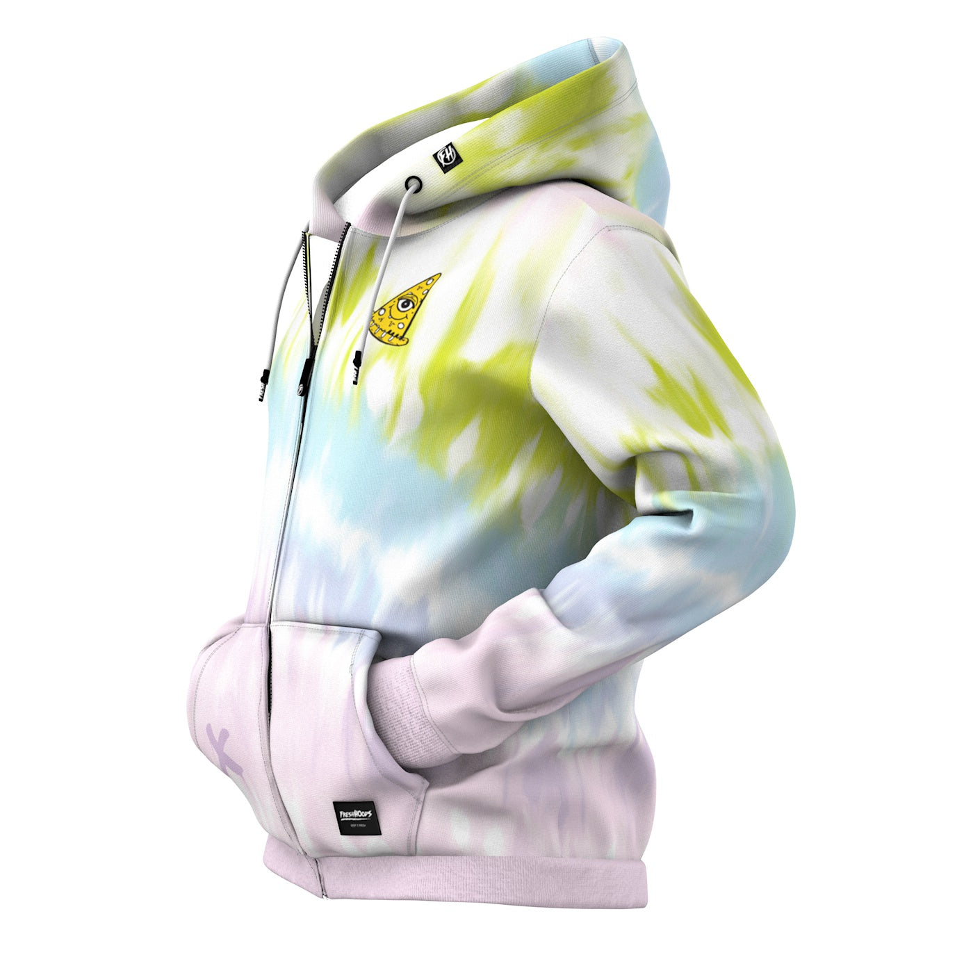ColorStrip Zip Up Hoodie