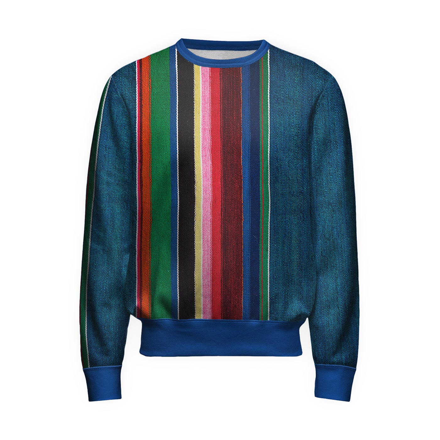 Colorful Denim Sweatshirt