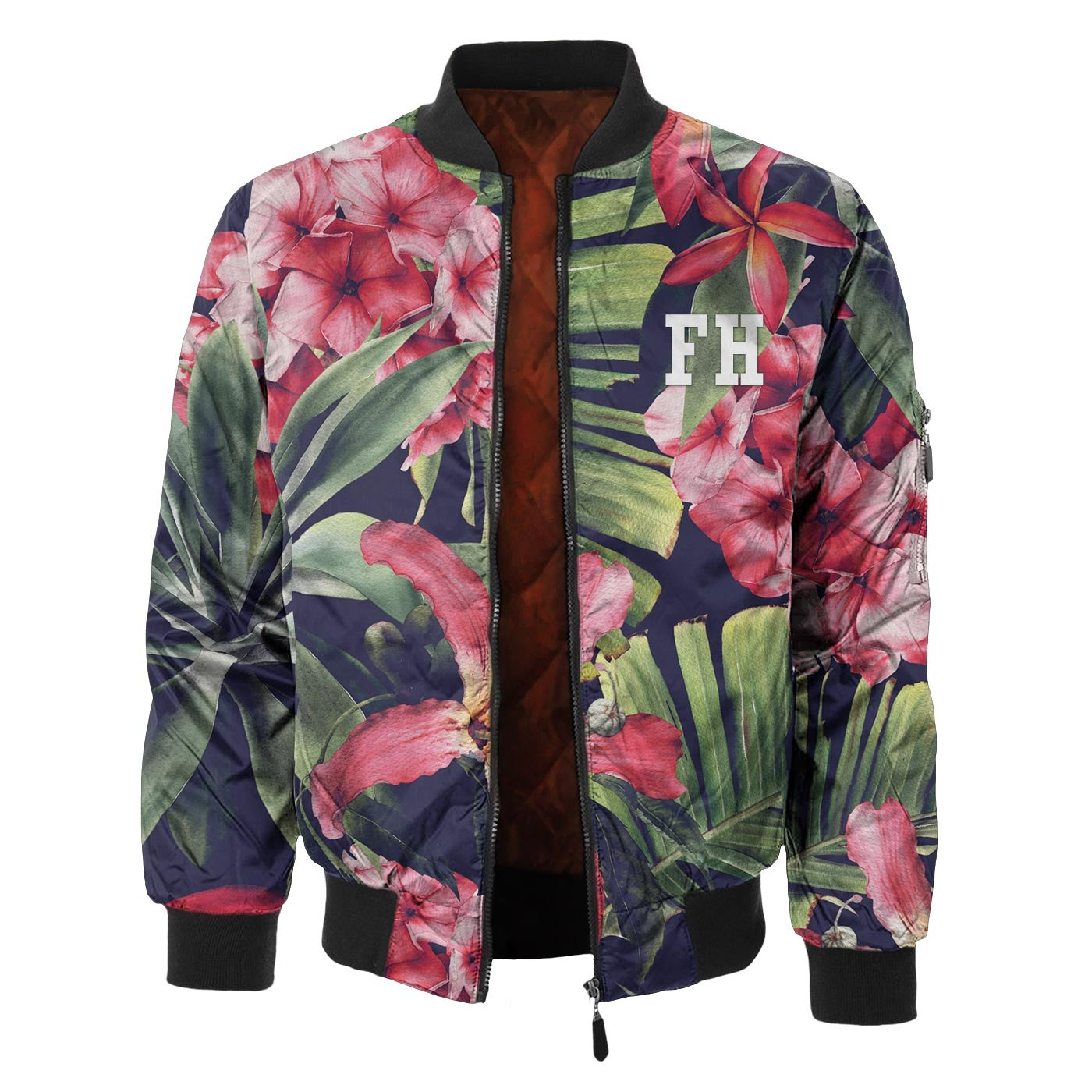 Exotic Floral Bomber Jacket