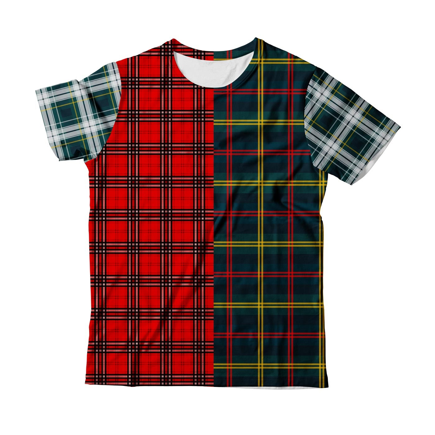 Plaid Combined T-Shirt