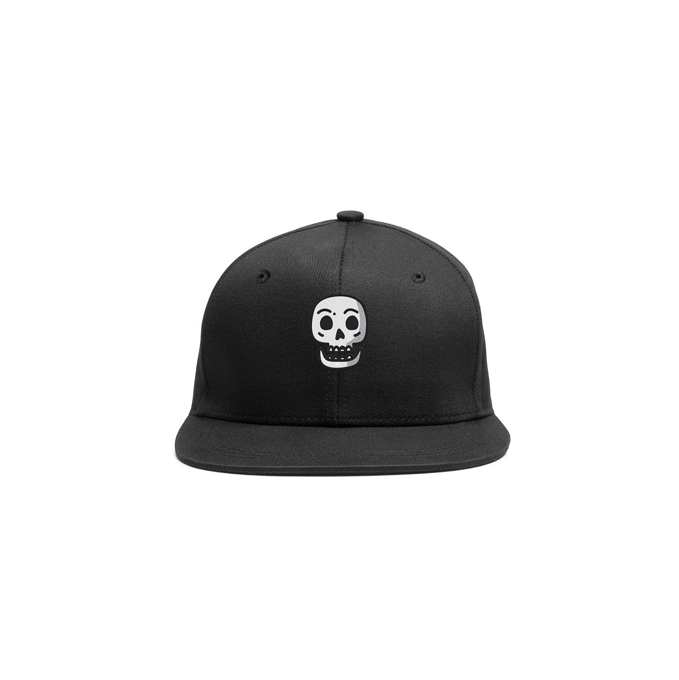 Embroidered Simple Skull Cap