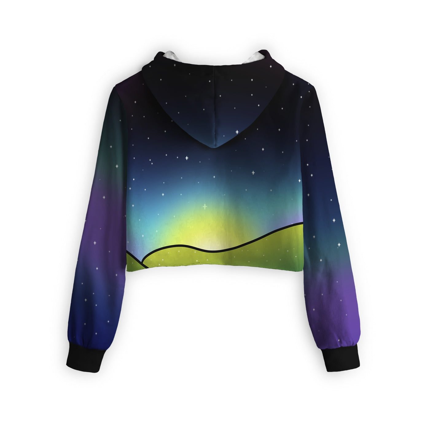 Psychedelic Dream Cropped Hoodie