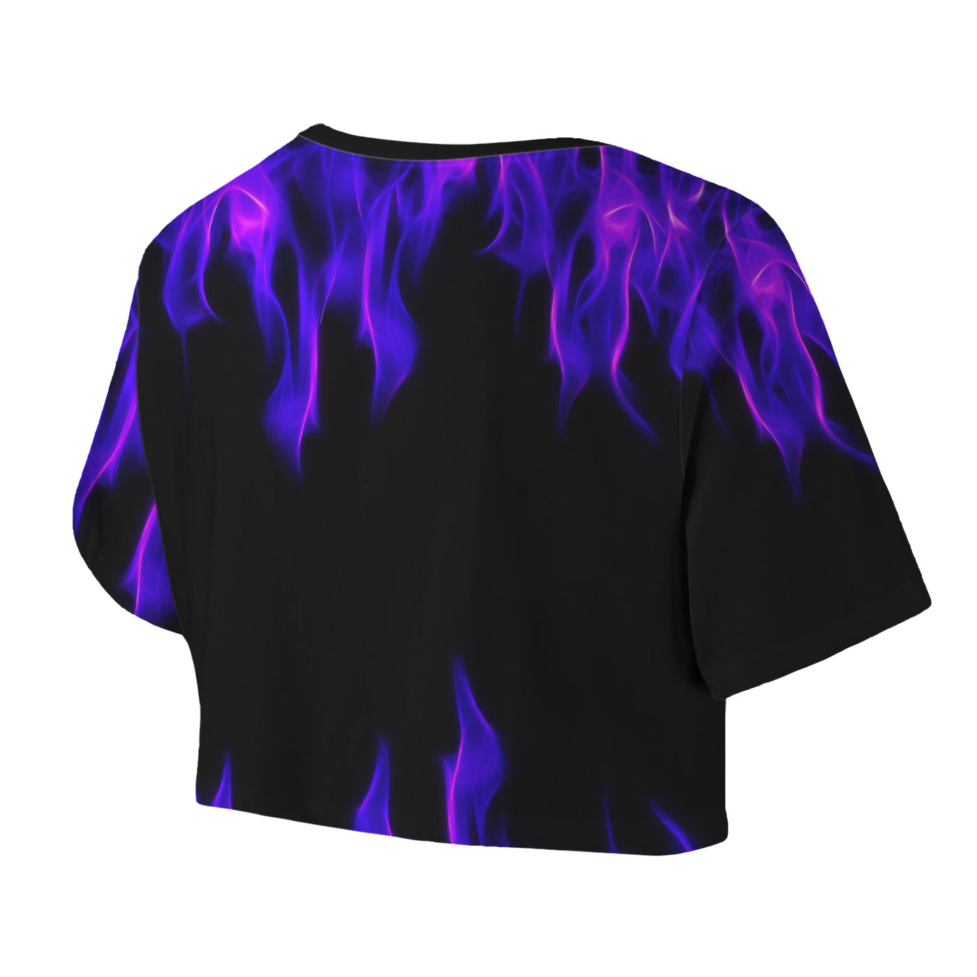 Purple Flame Crop Top