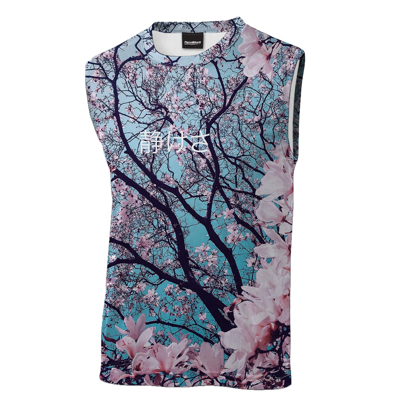 Cherry Blossom Sleeveless T-Shirt