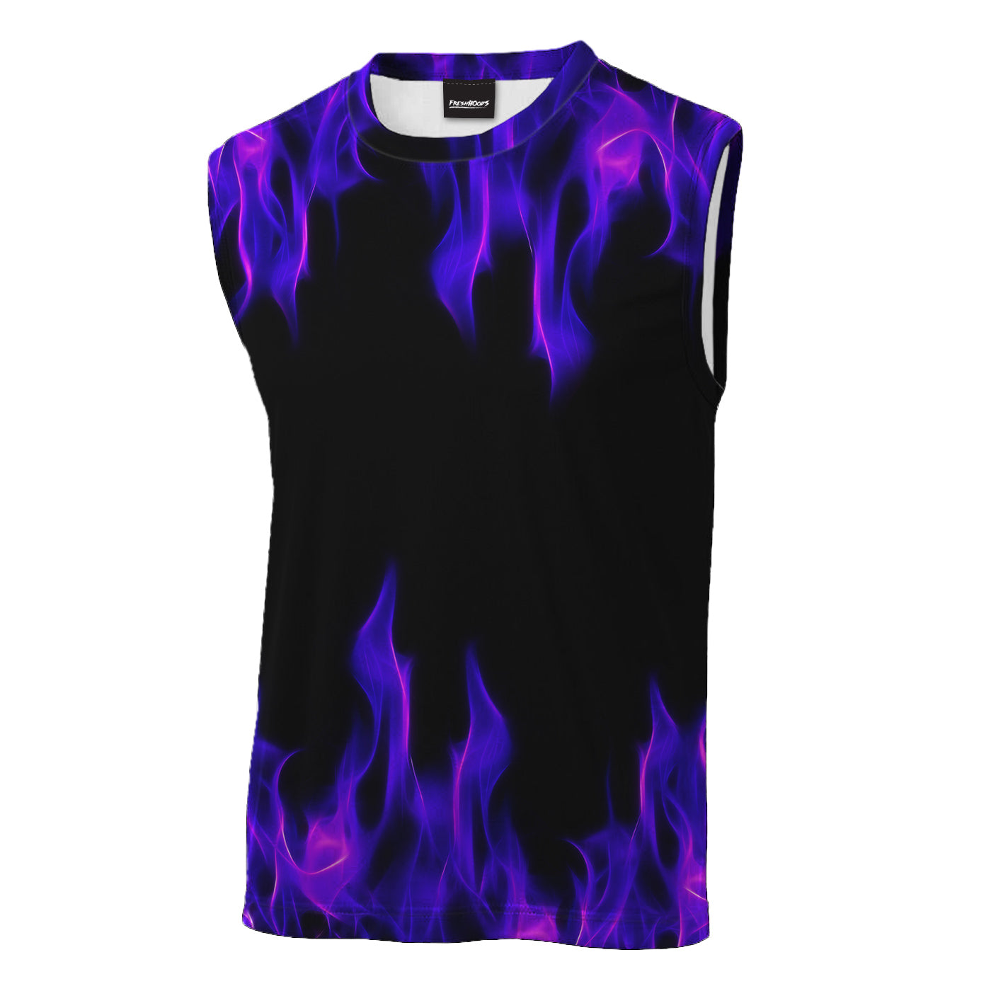 Purple Flame Sleeveless T-Shirt