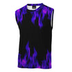 Purple Flame Sleeveless T-Shirt