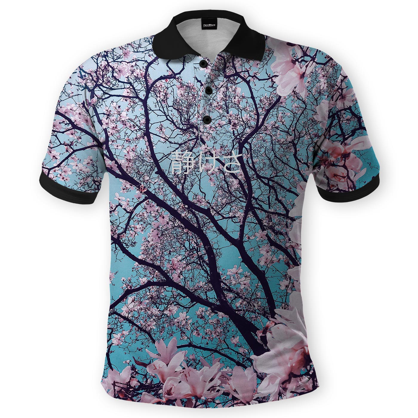 Cherry Blossom Polo Shirt