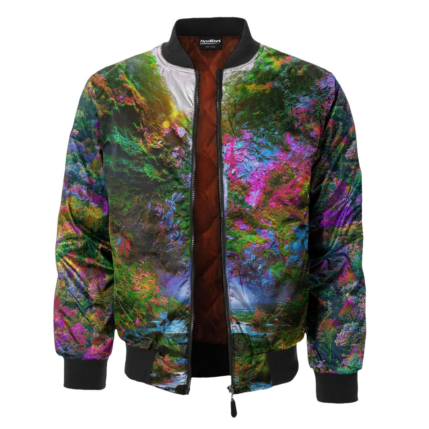 Psychedelic Forest Bomber Jacket