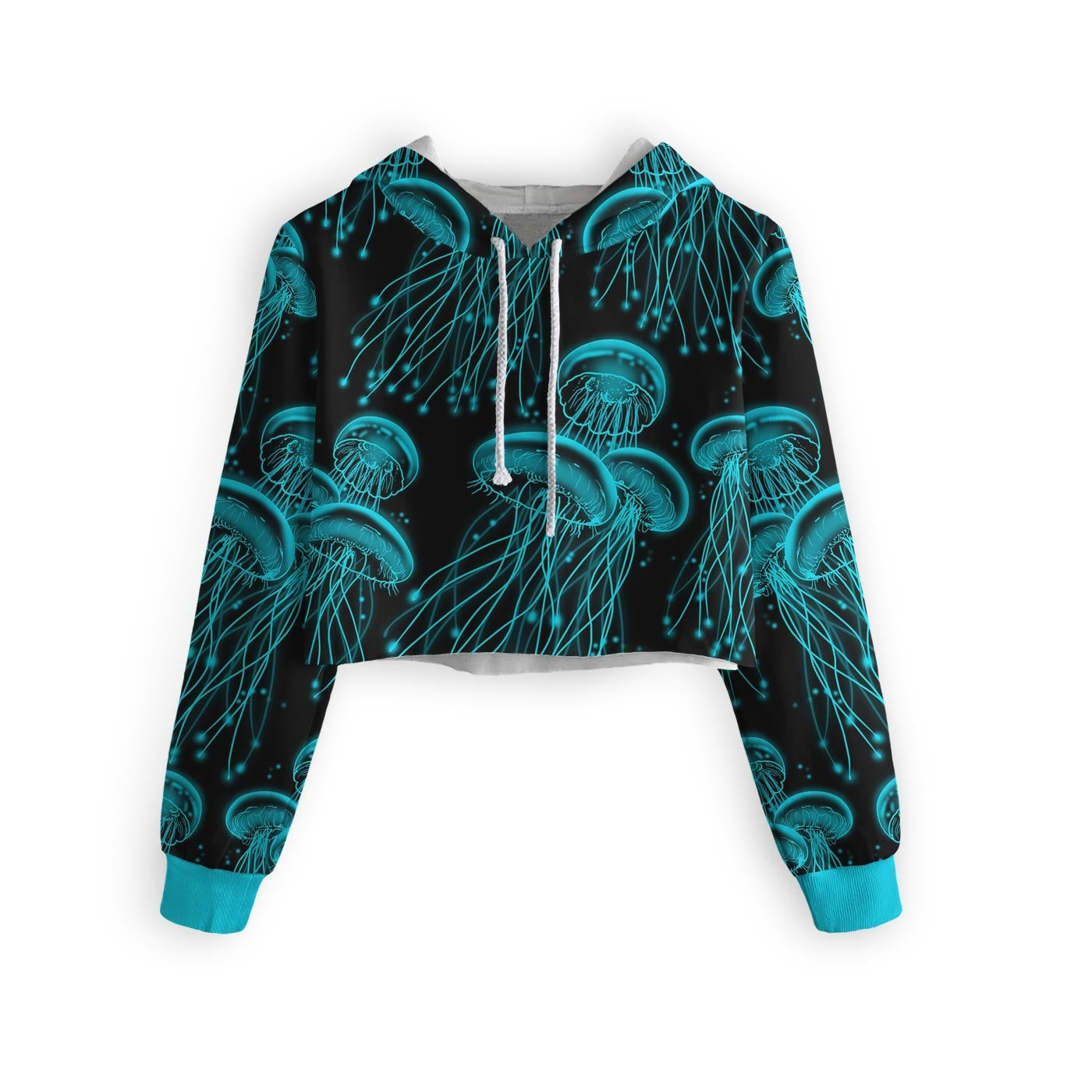 Jelly Fish Cropped Hoodie