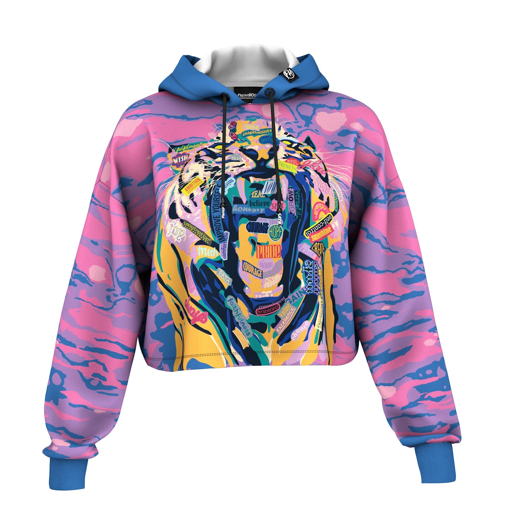Holler Cropped Hoodie