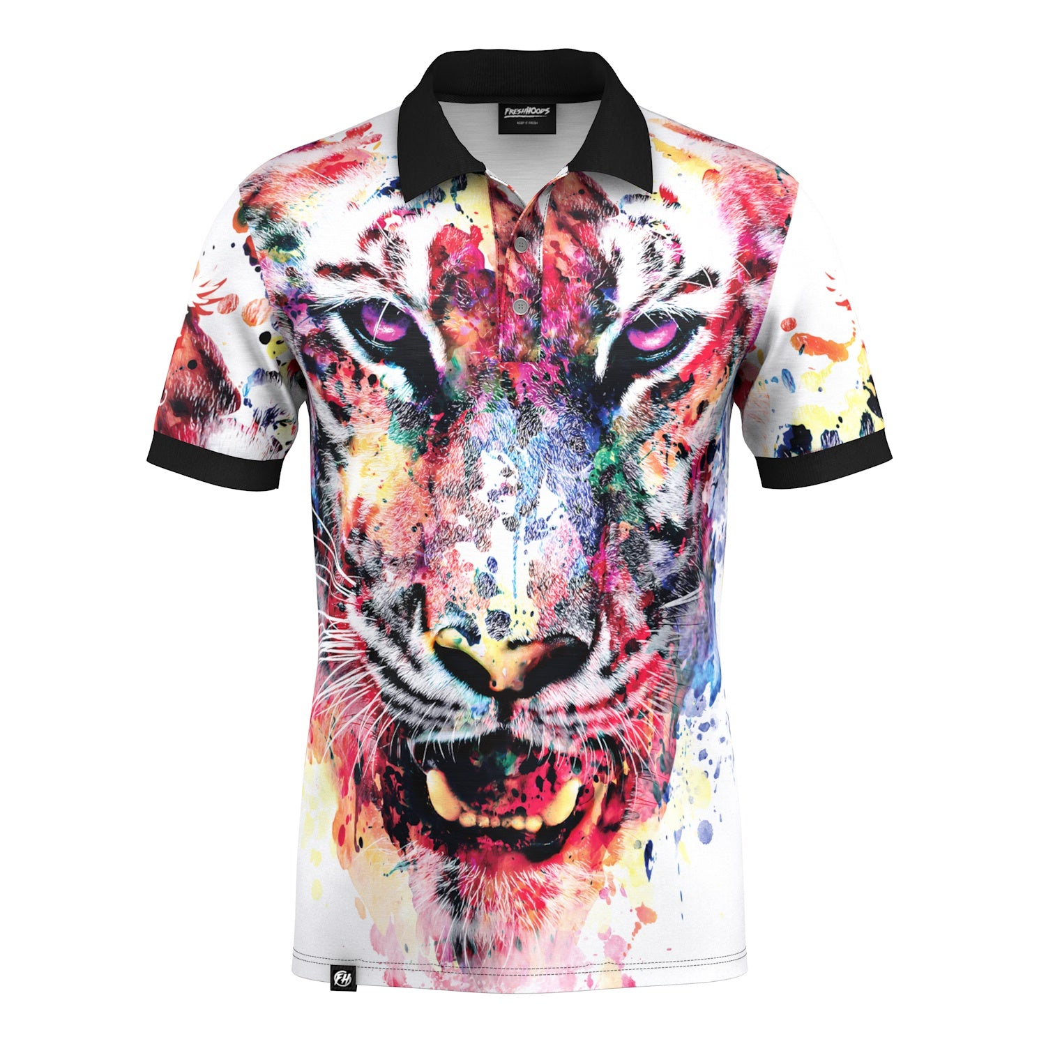 Aquarelle Tiger Polo Shirt