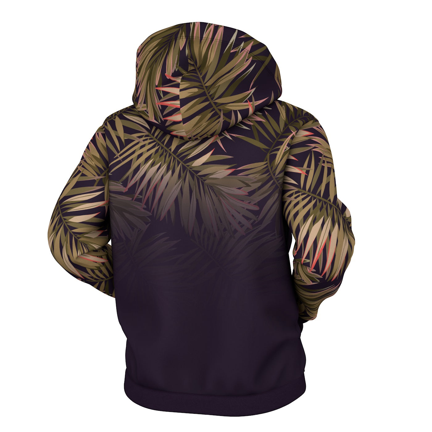 Palm To Fade Zip Up Hoodie
